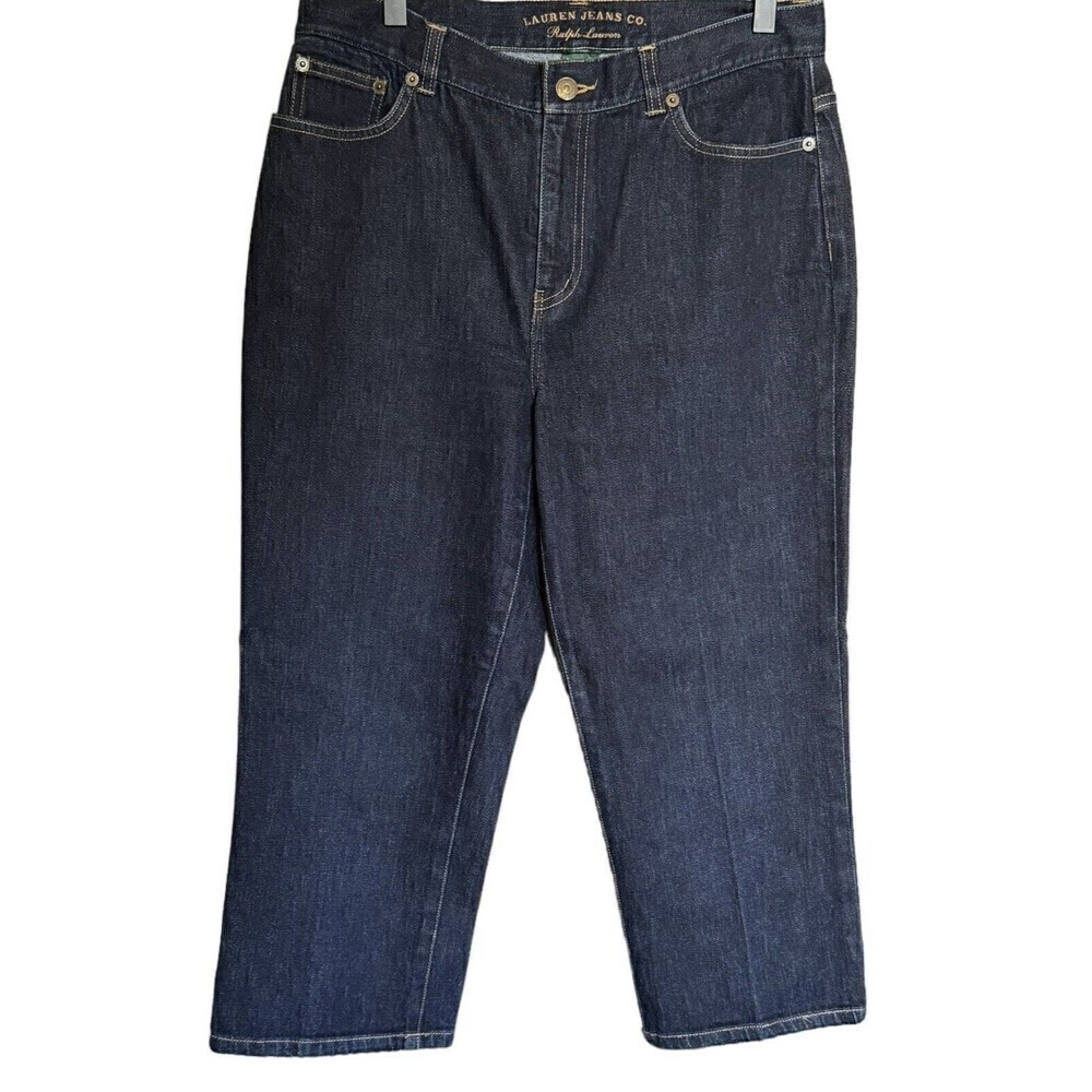Lauren Ralph Lauren Women's Size 8 Stretch Denim Crop Mid Calf Jeans Pants